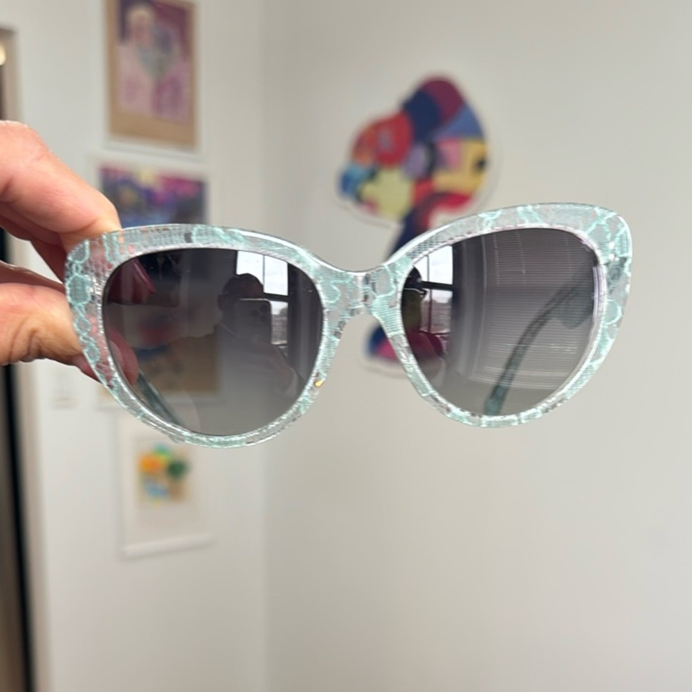 Dolce & Gabbana Mint Flower Sunglasses
